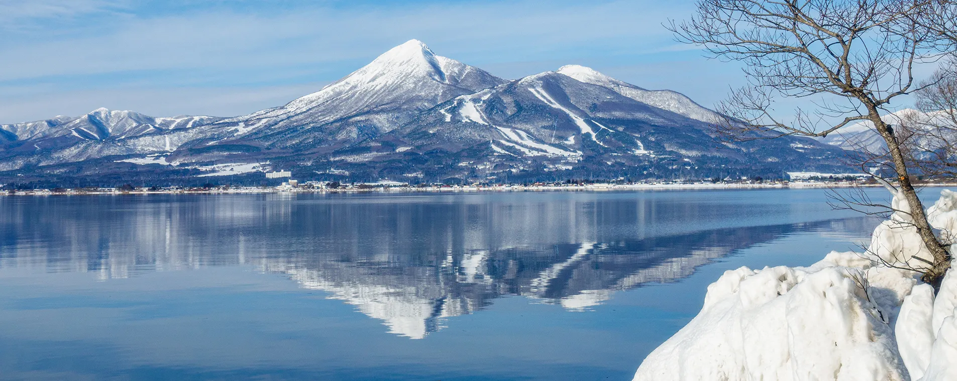 豬苗代湖磐梯山